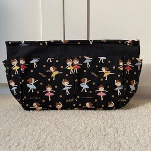 NWOT tote / purse organizer, ballet dancer design